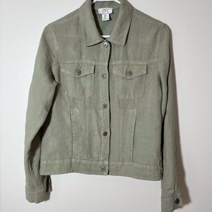 Jones New York Linen Button Down Jacket 
Size Small